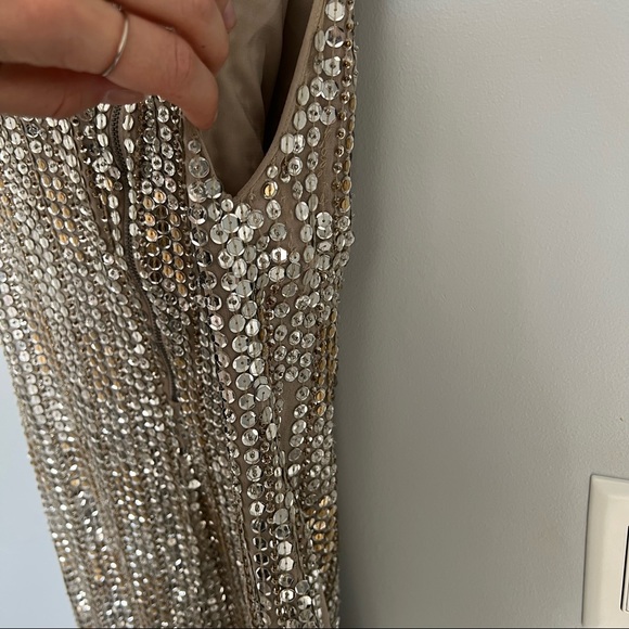 ALICE + OLIVIA Leighton Gold / Silver Sequin Dress - Picture 11 of 15